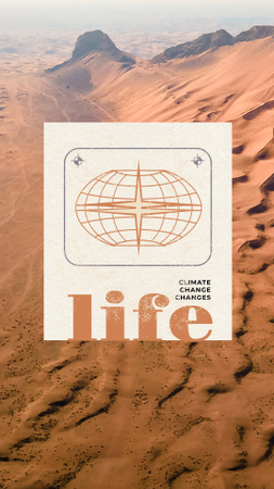 Conscientização sobre o aquecimento global Instagram Story Modelo de Design