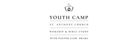 Jumalanpalvelus ja raamatuntutkistelu nuorten leirillä Twitter Design Template