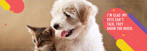 Pets Quote Cute Dog And Cat TumblrBanner