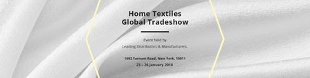 Platilla de diseño Home textiles global tradeshow Twitter