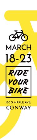Ride your bike banner Skyscraper – шаблон для дизайну
