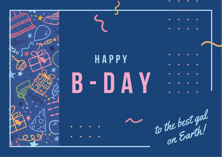 Platilla de diseño Birthday celebration Invitation Card