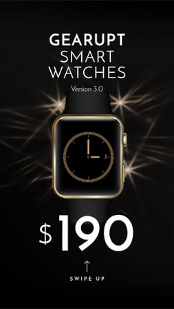 Plantilla de diseño de Luxury smart Watches Offer Instagram Story 