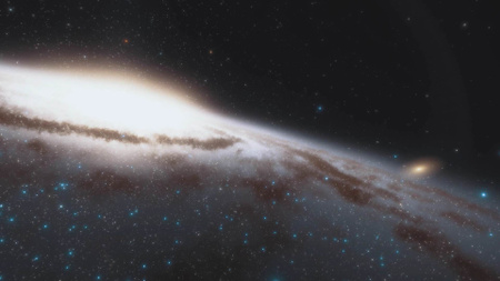 Designvorlage Beautiful nebula in Space für Zoom Background