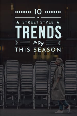 Designvorlage Street style trends für Pinterest