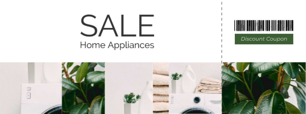 Home Appliance offer Coupon tervezősablon