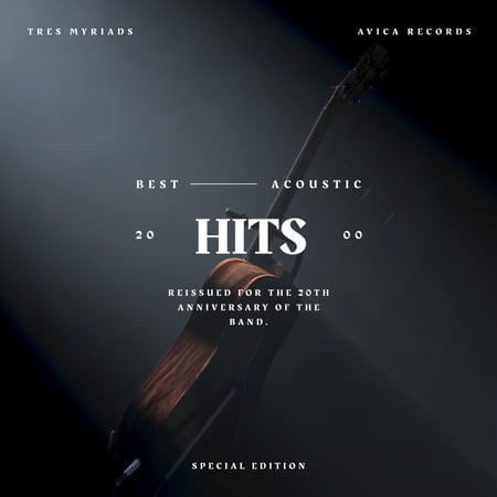 Violoncello in dramatic light Album Cover Design Template