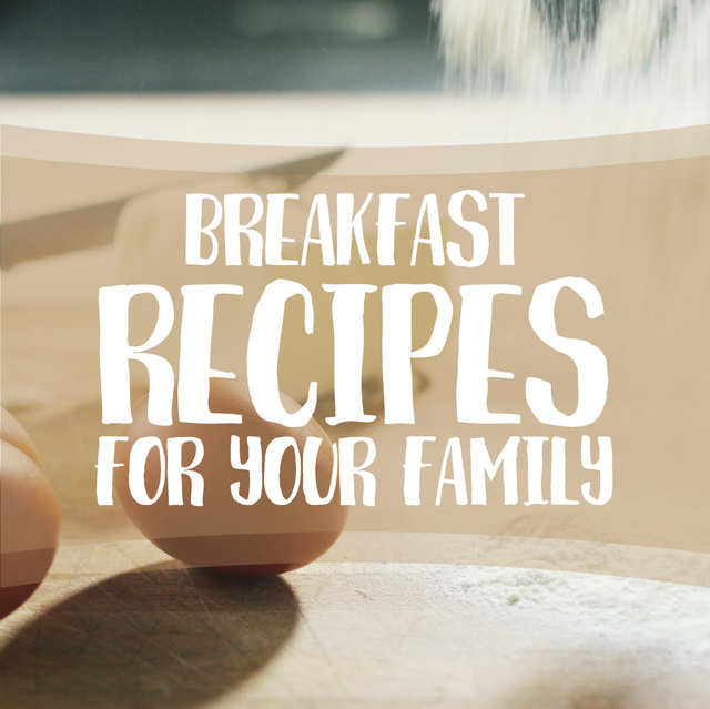 Designvorlage Sieving flour on kitchen table with eggs für Animated Post