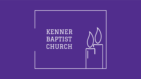 Modèle de visuel Baptist Church with Candles illustration - Youtube