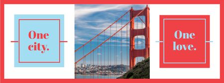 Modèle de visuel Travelling San Francisco - Facebook cover