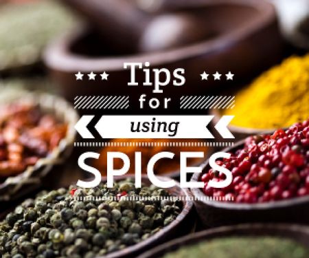 Szablon projektu tips for using spices card Medium Rectangle