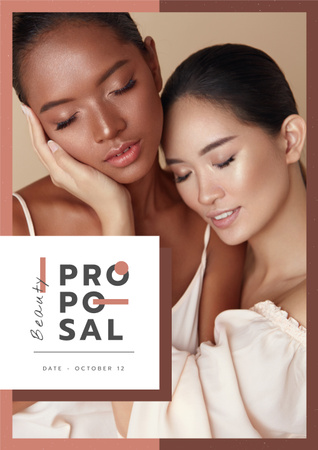 Ontwerpsjabloon van Proposal van Skincare Products offer