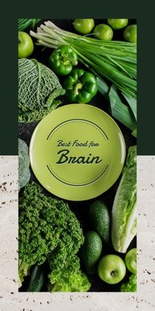 Green healthy food Graphic Tasarım Şablonu
