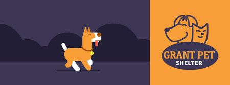 Modèle de visuel Pet Shelter ad Dog peeing on street - Facebook Video cover