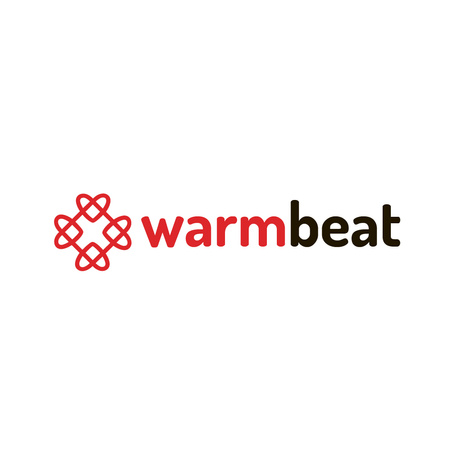 Heart in Square Icon in Red Logo Design Template