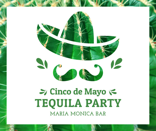 Plantilla de diseño de Cinco de Mayo tequila Party announcement Facebook 