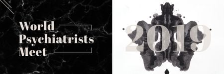 Rorschach test inkblot Twitter Design Template