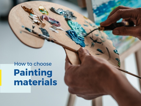 Platilla de diseño Painting materials Offer Presentation