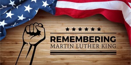 Designvorlage Martin Luther King day für Twitter