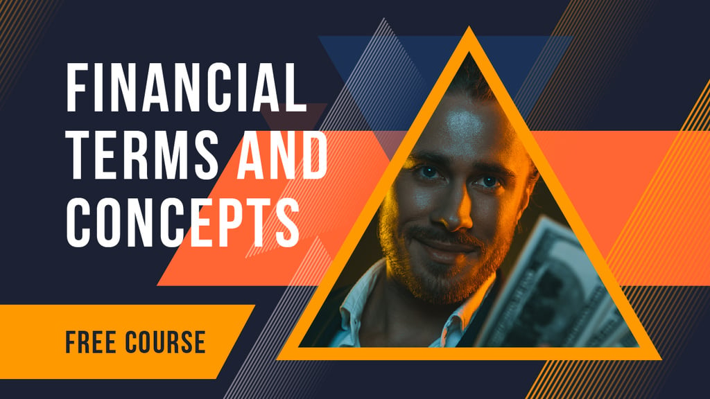Finances Course Businessman Holding Money Youtube Thumbnailデザインテンプレート