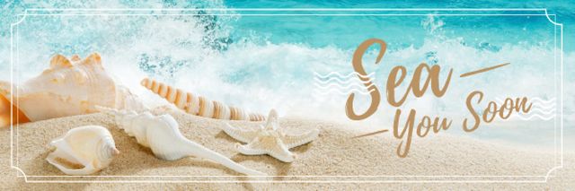 Template di design Summer vacation Ad Email header