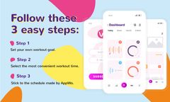 Product Hunt Promotion Fitness App with Interface on Gadgets