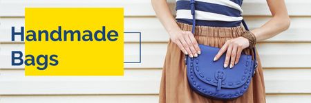 Handmade Bags advertisement Email header Tasarım Şablonu