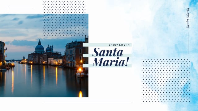 Plantilla de diseño de Santa Maria city view Youtube 