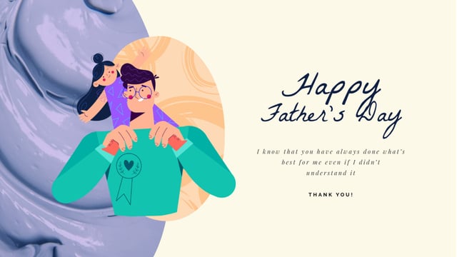 Platilla de diseño Dad Playing with Daughter on Father's Day  Full HD video