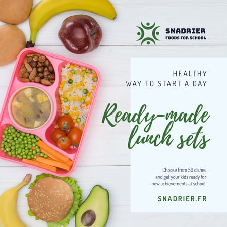 Plantilla de diseño de Healthy Lunch Offer Instagram 