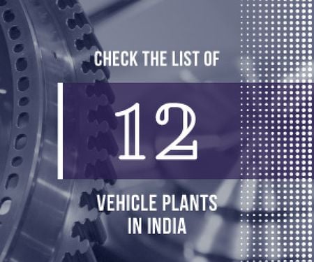 Vehicle plants in India poster Medium Rectangle Tasarım Şablonu
