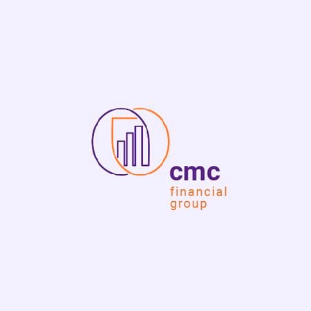 Designvorlage Finanzgruppenanzeige mit Diagrammsymbol für Animated Logo