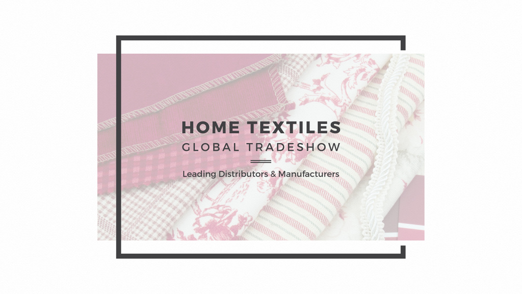 Template di design Home Textiles Event Announcement Youtube