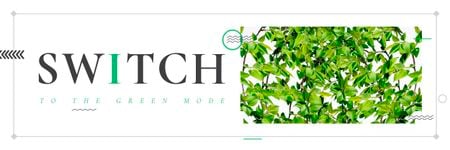 Template di design Switch to the green mode Email header