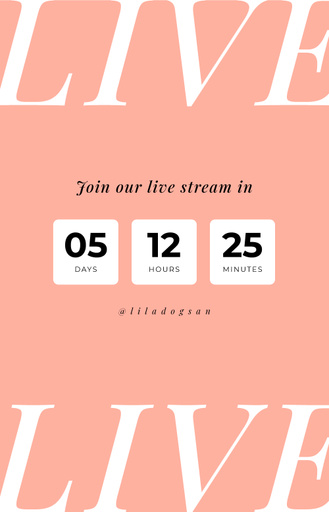 Blogger Live Stream Countdown 