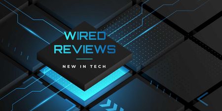 Tech Reviews on chip Twitter Modelo de Design
