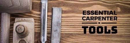 Essential carpenter tools Offer Email header tervezősablon