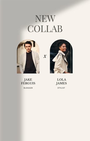Fashion Stylist and Blogger collaboration IGTV Cover Design Template