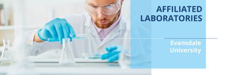 Affiliated laboratories in University Email header Design Template