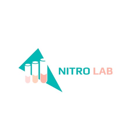 Test tüpleri simgesi olan laboratuvar donatımı Logo Tasarım Şablonu