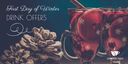 First day of winter offers Twitter Design Template