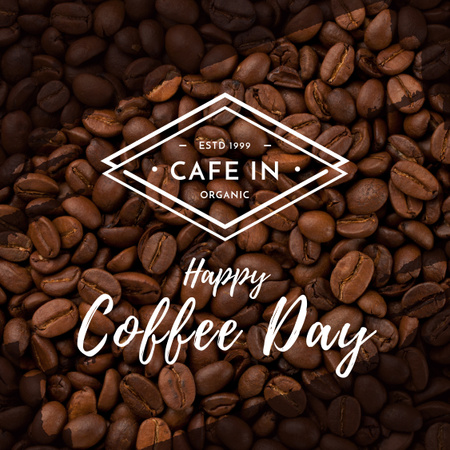 Designvorlage Coffee Day offer on  Roasted Beans für Instagram AD