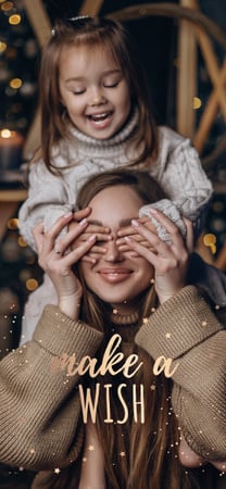 Boldog anya lányával Snapchat Moment Filter tervezősablon