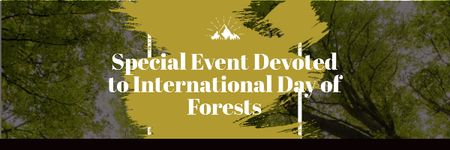 Special Event devoted to International Day of Forests Email header Šablona návrhu
