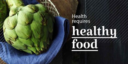 Health requires healthy food poster   Image Modelo de Design