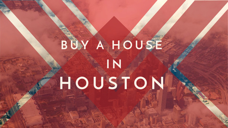 Houston Real Estate Ad with City View Youtubeデザインテンプレート