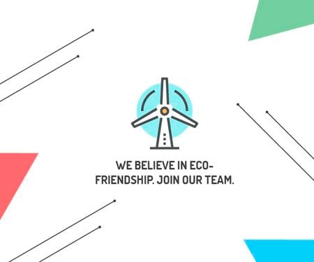 Eco-friendship concept Medium Rectangle tervezősablon