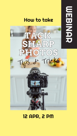Platilla de diseño Tips for Taking Tack Sharp Photos Instagram Story