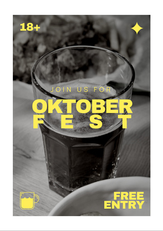 Oktoberfest Celebration Announcement Flyer A4 Design Template
