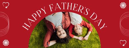 Happy Father's Day Facebook cover – шаблон для дизайну